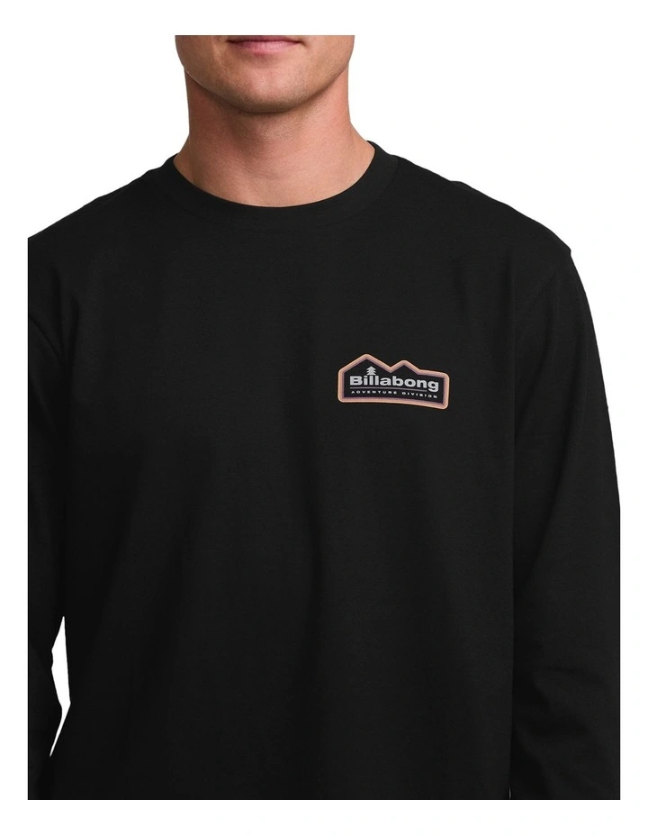 Range A/Div Long Sleeve T-shirt in Black image 4
