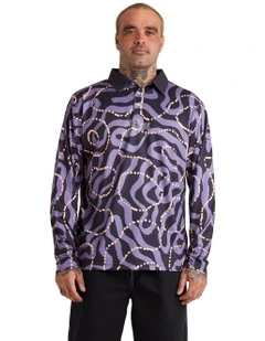 Otis Mangrove Long Sleeve T-shirt in Black