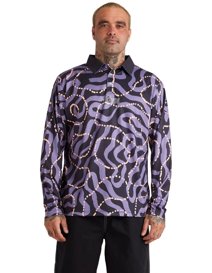 Otis Mangrove Long Sleeve T-shirt in Black image 1