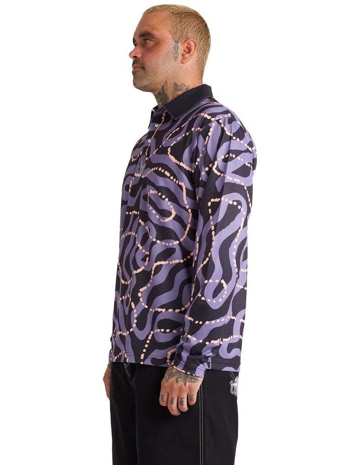 Otis Mangrove Long Sleeve T-shirt in Black image 3