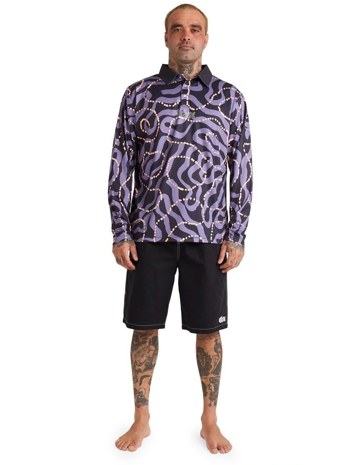 Otis Mangrove Long Sleeve T-shirt in Black image 5