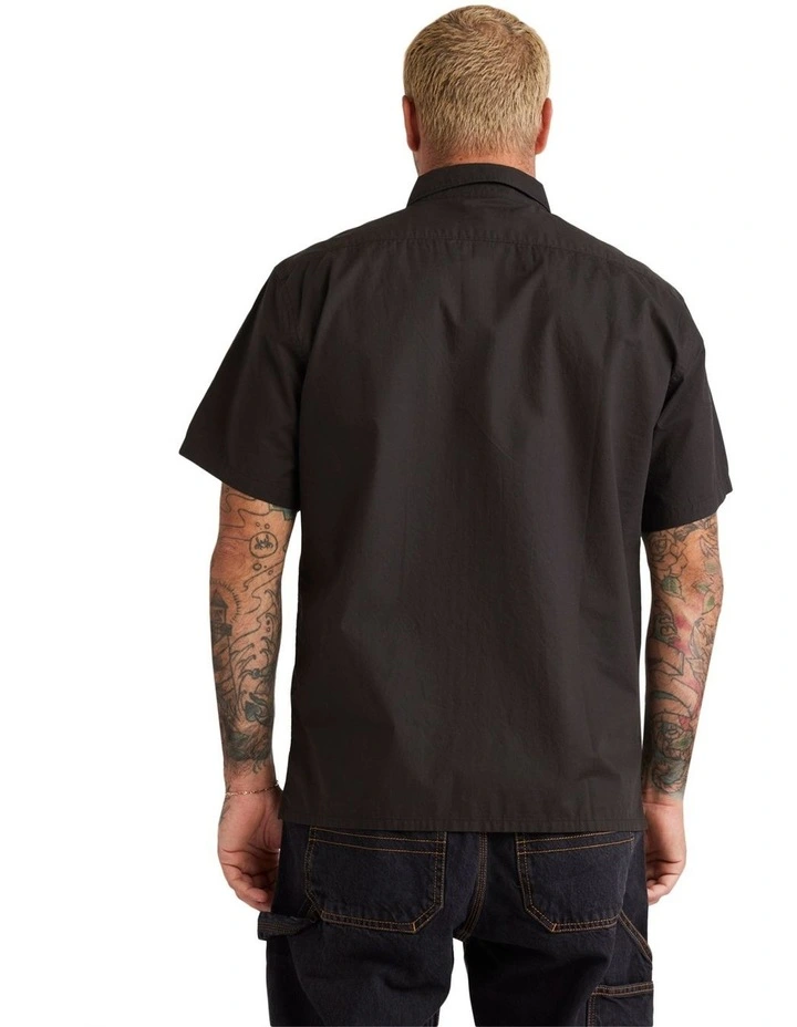 Otis Circles Short Sleeve Shirt in Black image 2