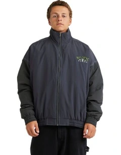 Occy Dawn Vintage Style Surf Coach Jacket in Blue