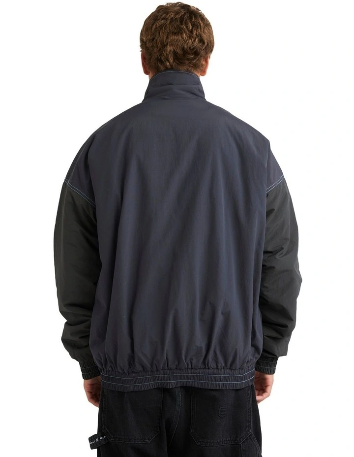 Occy Dawn Vintage Style Surf Coach Jacket in Blue image 2