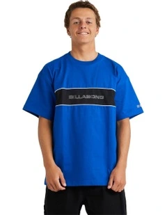 Spec 73 Panel Short Sleeve T-shirt in Purple