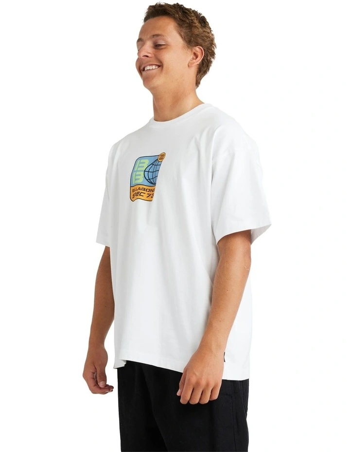 Spec 73 World Short Sleeve T-shirt in White image 3