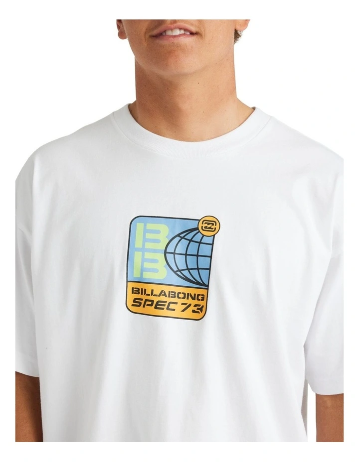 Spec 73 World Short Sleeve T-shirt in White image 4