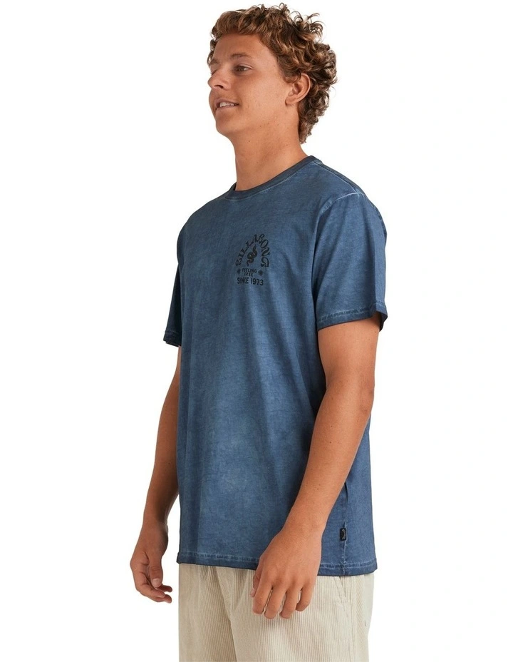 Big Wave Shaz T-shirt in Bliue image 3