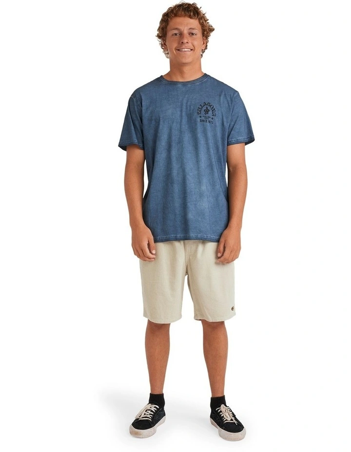 Big Wave Shaz T-shirt in Bliue image 5