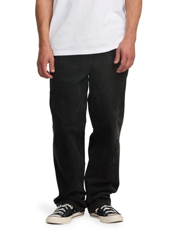 Larry Cord Pants in Black