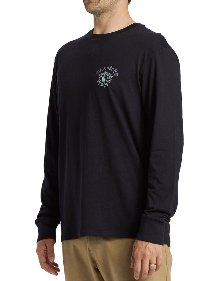 Flow Long Sleeve T-shirt in Black image 3