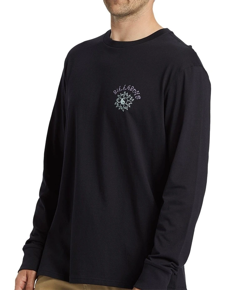 Flow Long Sleeve T-shirt in Black image 4