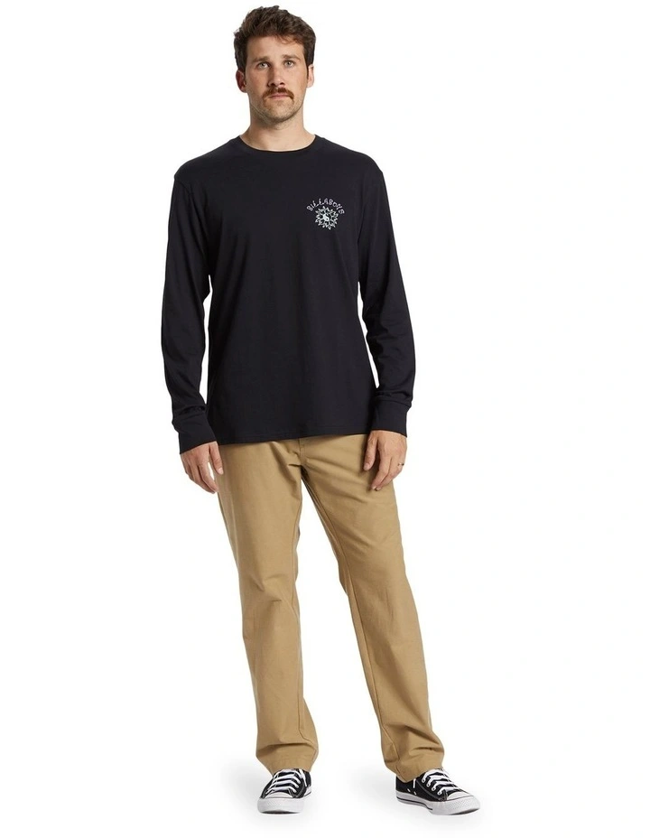 Flow Long Sleeve T-shirt in Black image 5