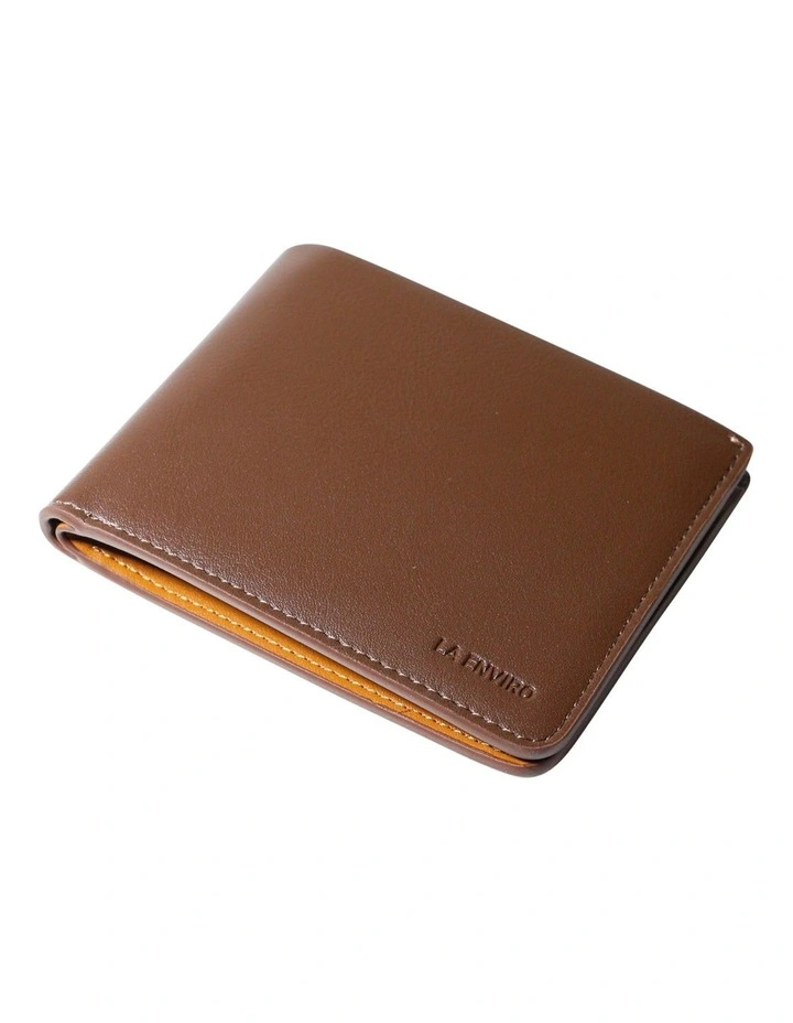 Newtown Vegan Leather Wallet in Brown image 1