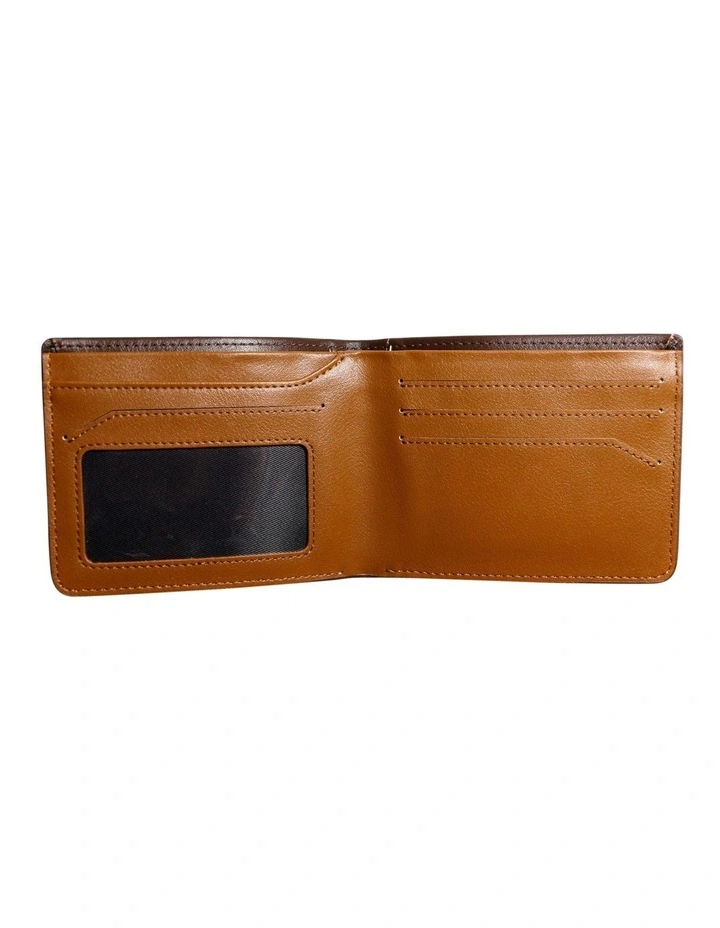 Newtown Vegan Leather Wallet in Brown image 3