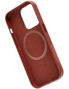 Iphone 14 Pro Vegan Leather Case With Magsafe in Brown