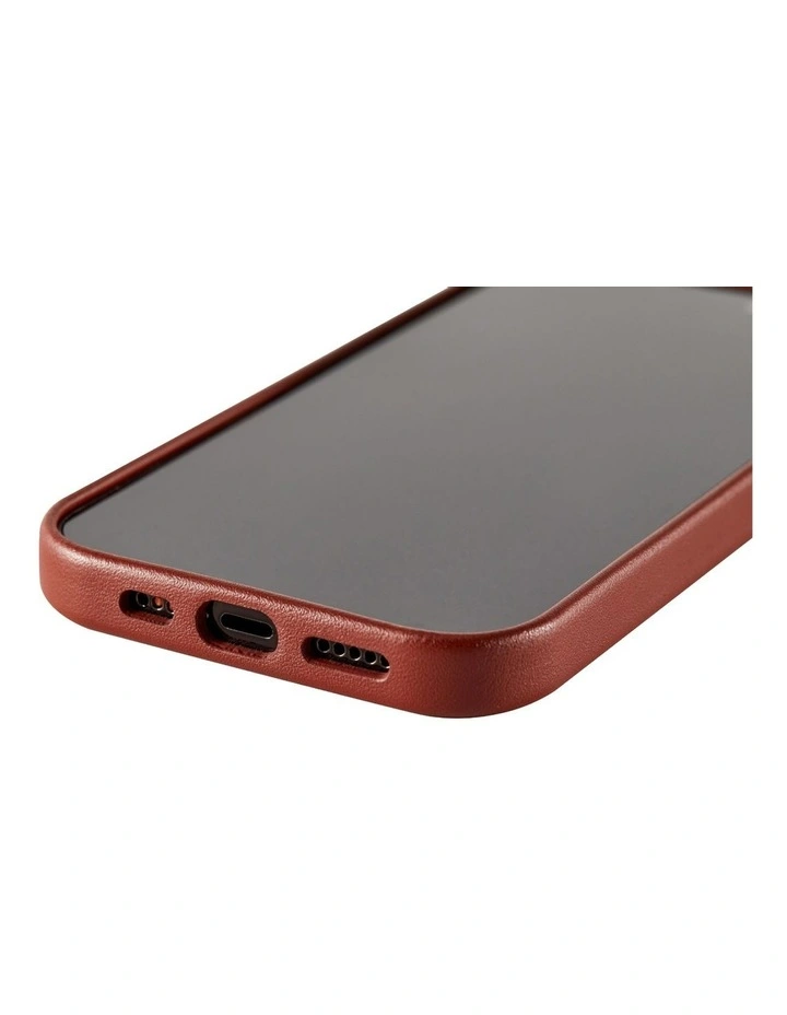 Iphone 14 Pro Vegan Leather Case With Magsafe in Brown image 4