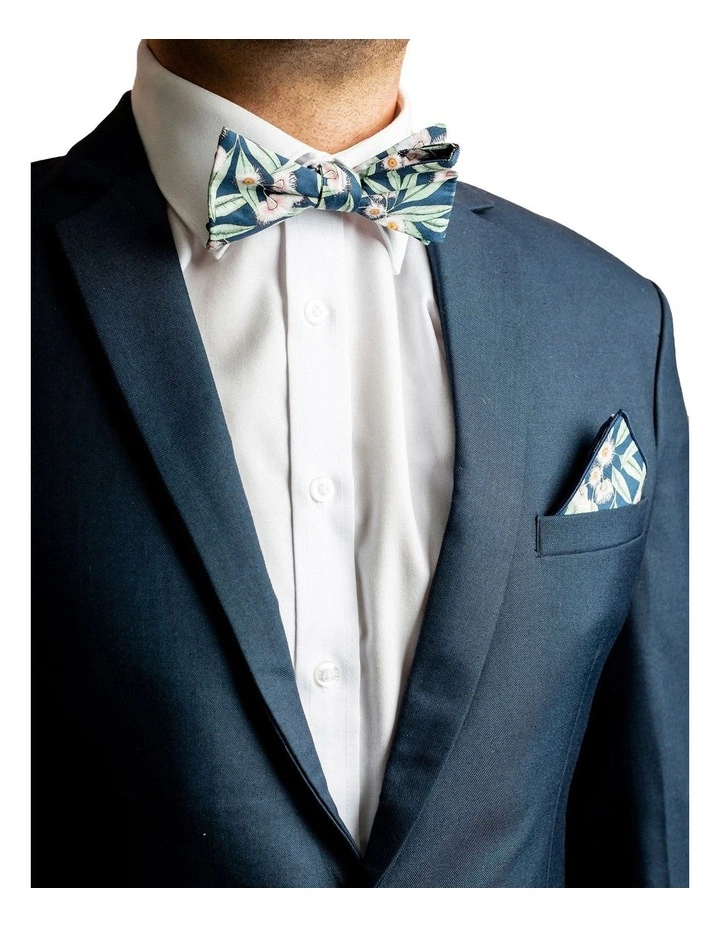Flowering Gum Bow Tie Gift Set in Blue image 2