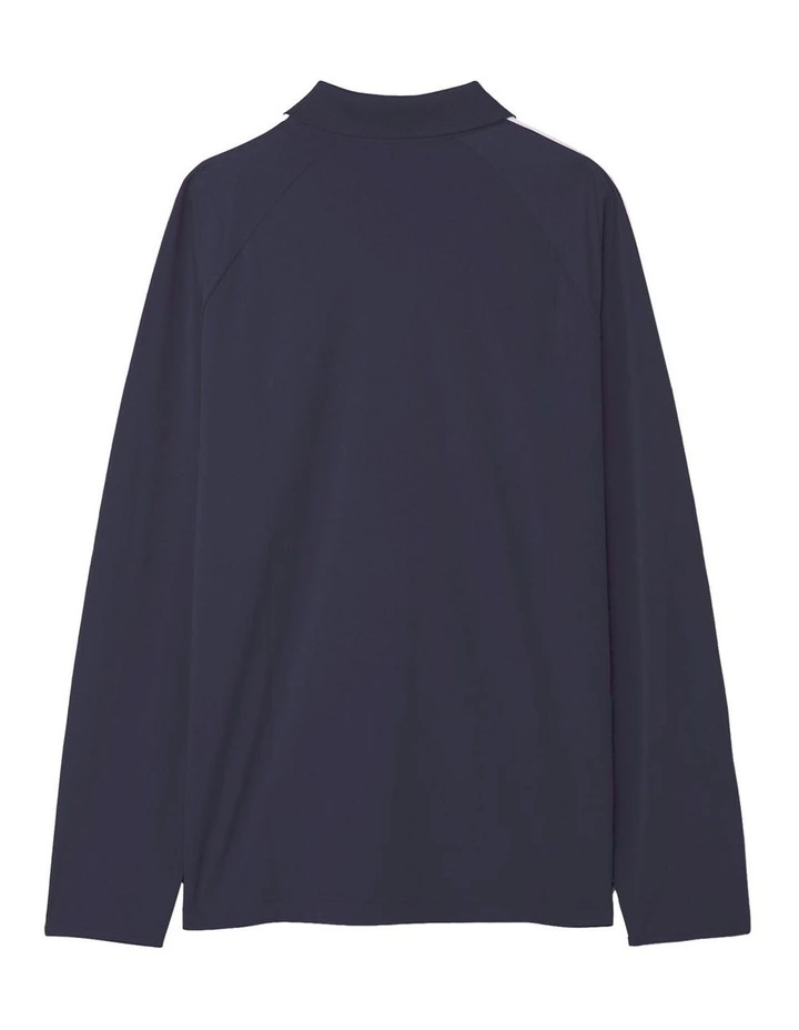 Prestwick Long Sleeve Polo in Navy image 6