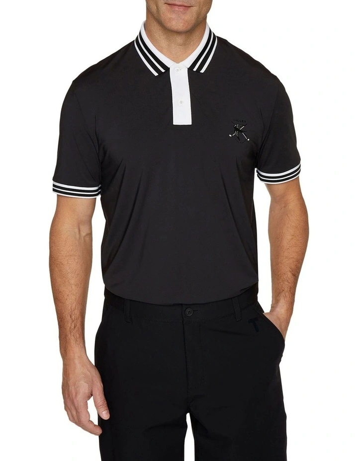 Crest Polo in Black image 1