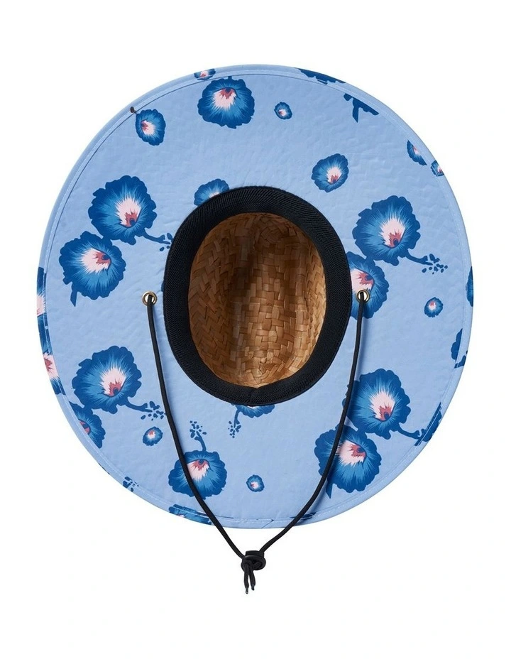 Alpha Square Sun Hat in Tan/Dusty Blue image 2