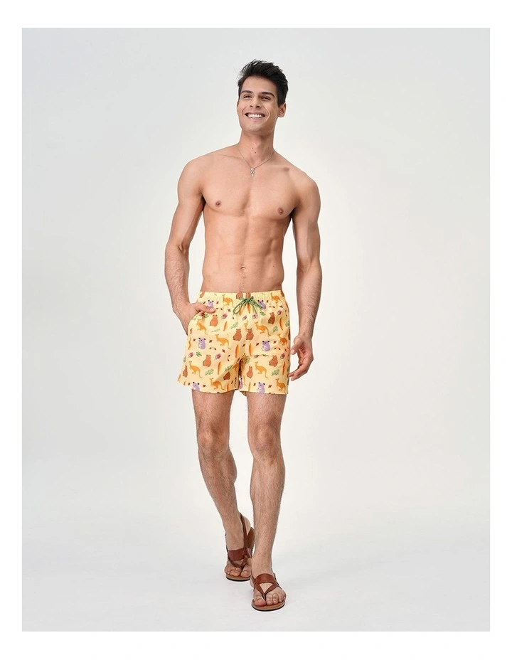 Signature Swim Short in Lt Yellow image 3
