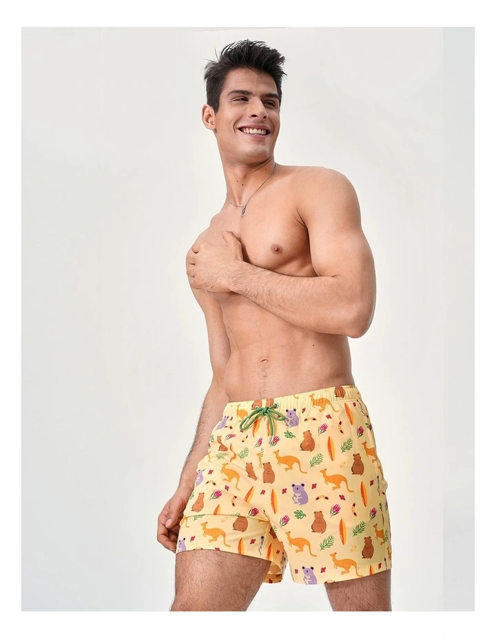 Signature Swim Short in Lt Yellow image 4