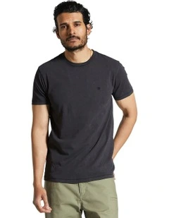Vintage Reserve Short Sleeve Tee in Black