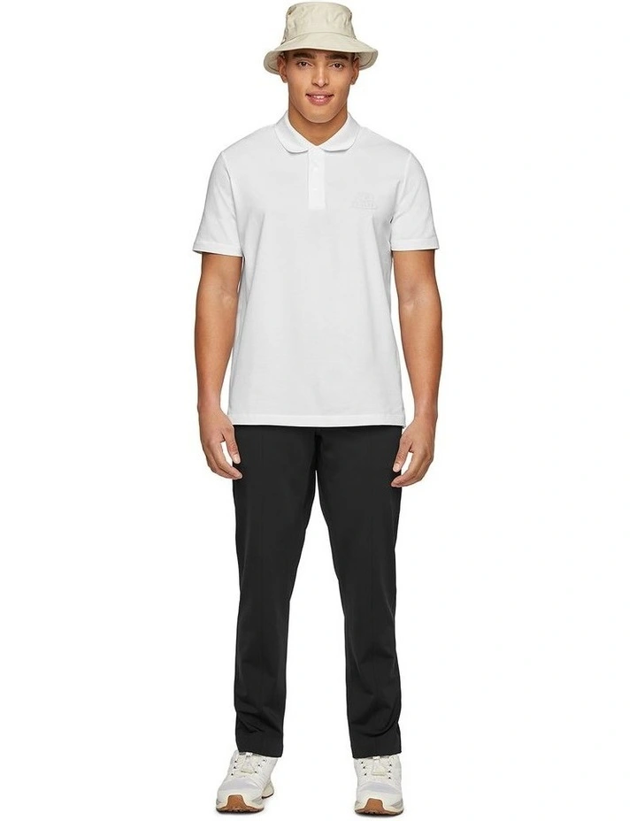 Pique Polo With 3d Logo in White image 7