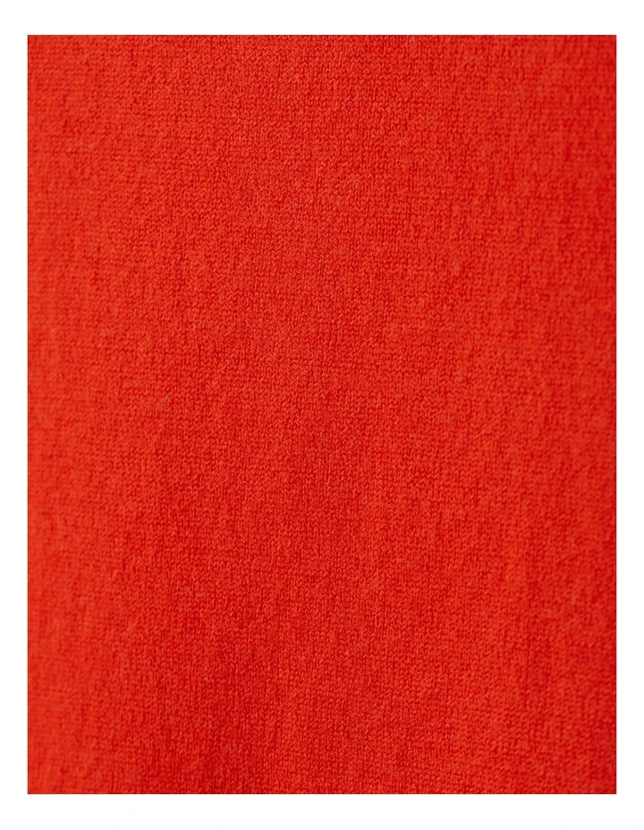 Stretch Merino Crew in Orange image 6