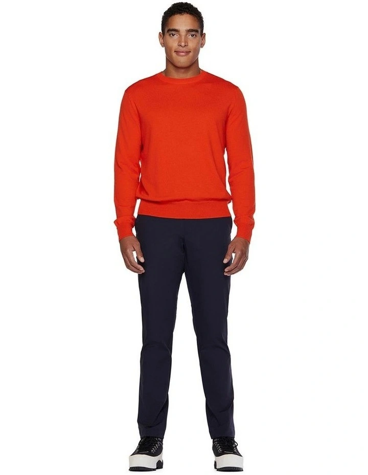 Stretch Merino Crew in Orange image 7