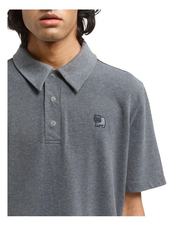 Wombat Logo Polo Dark Grey image 3