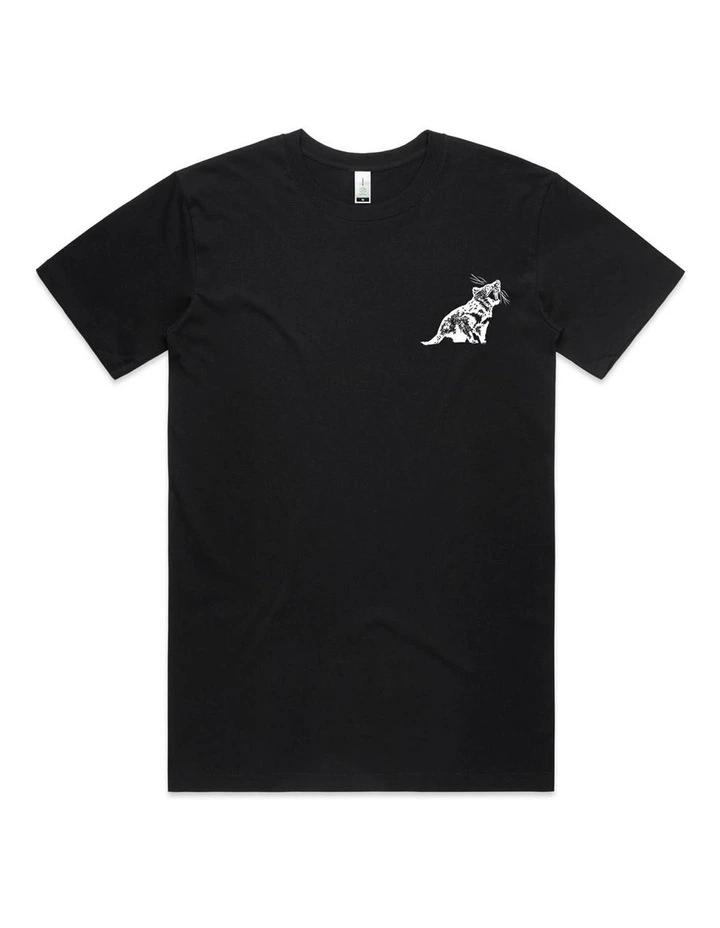 Tasmanian Devil Pocket Print T-Shirt in Black image 1