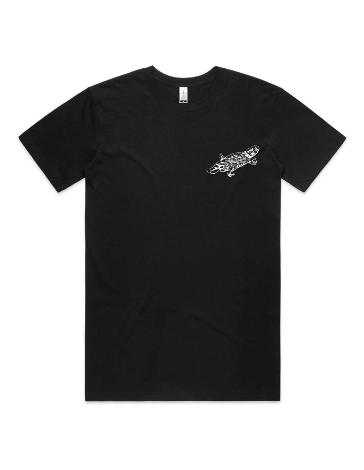 Platypus Pocket Print T-Shirt in Black image 1