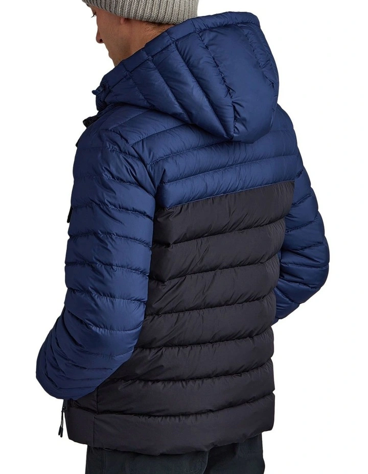 2 Tone Puffer Jacket in Deep Blue image 2