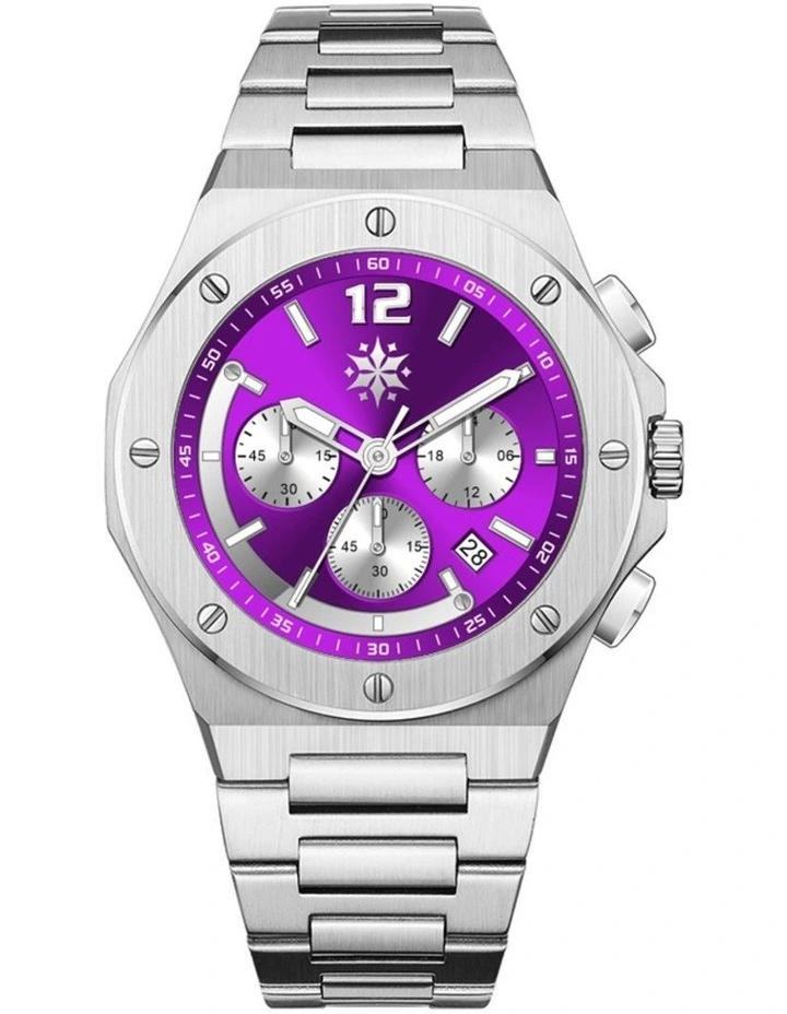 Steel Watch Pambula in Purple image 1