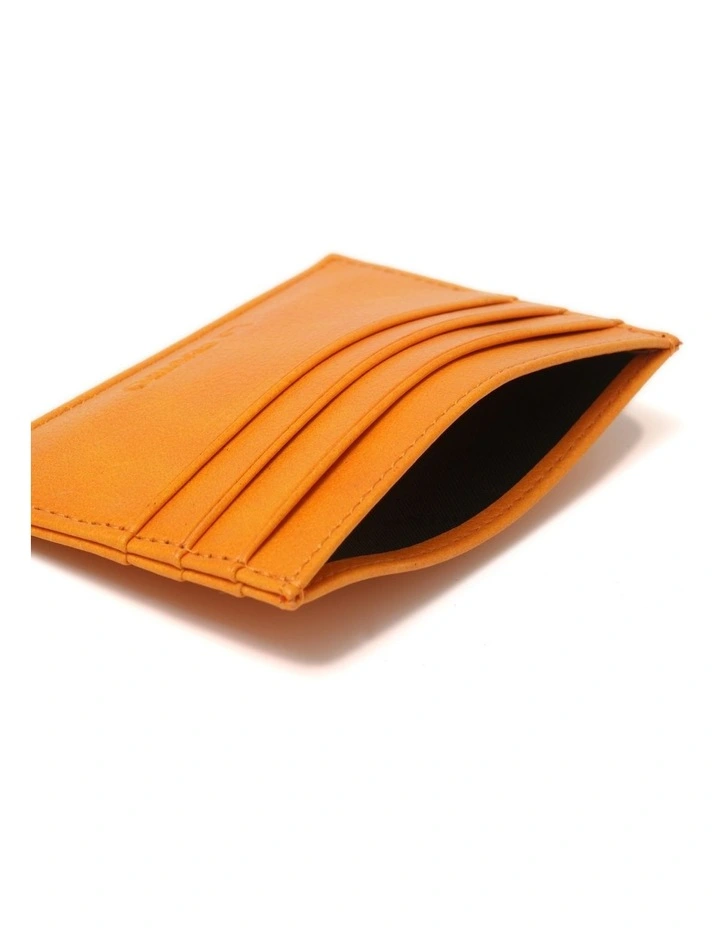 Avoca Minimalist Card Holder in Orange image 3