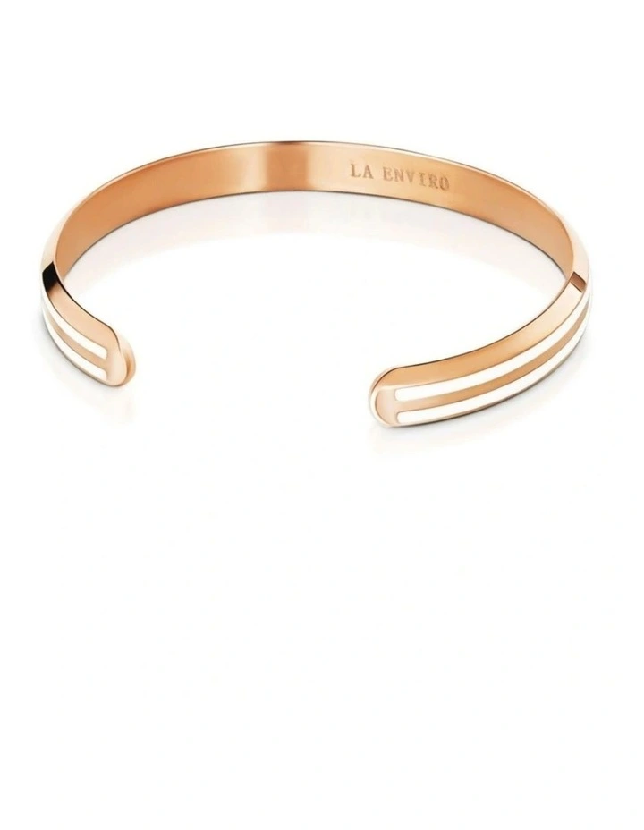 Classic Bracelet in Rose Gold & White image 2