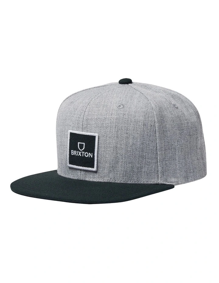 Alpha Square MP Snapback in Grey image 1