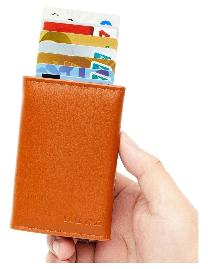Leura 2.0 Minimalist Coin Pocket Wallet in Brown image 2