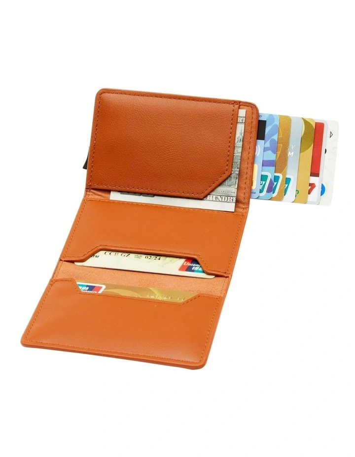 Leura 2.0 Minimalist Coin Pocket Wallet in Brown image 3