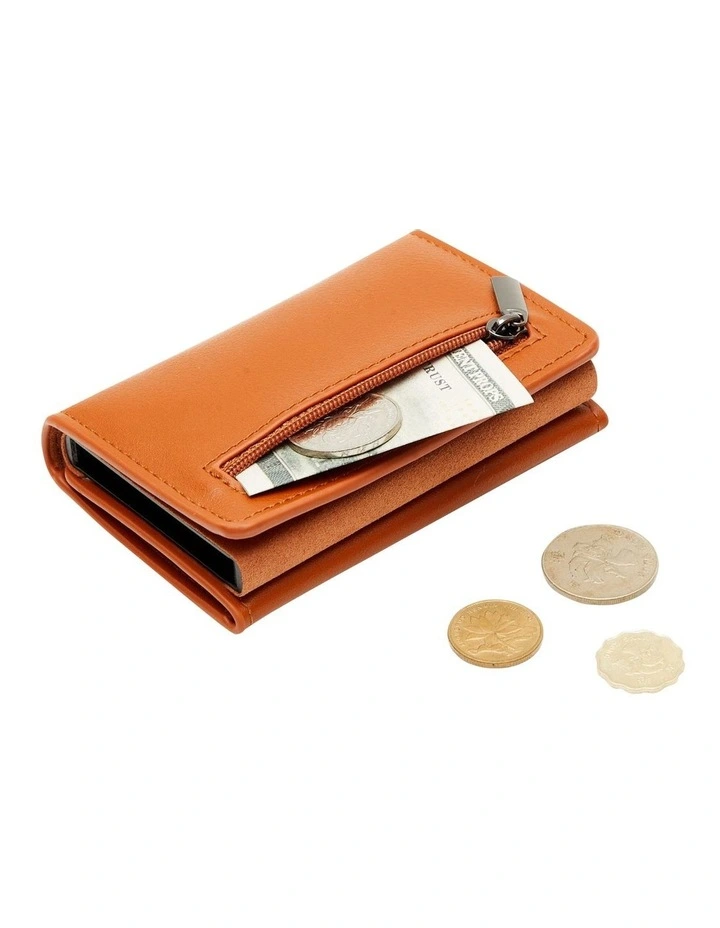 Leura 2.0 Minimalist Coin Pocket Wallet in Brown image 4