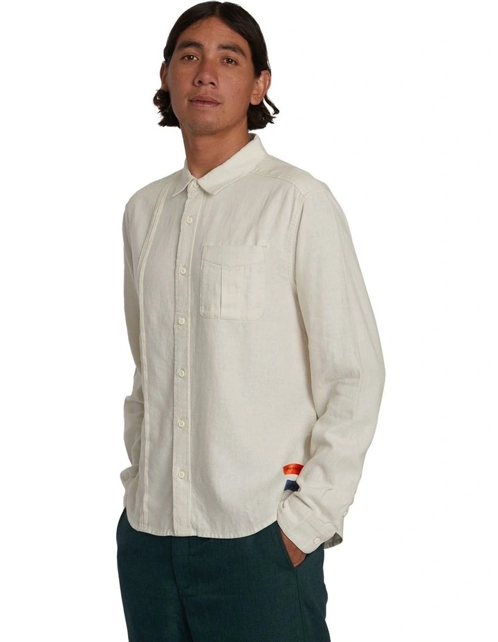 Spun Spirit Studio Long Sleeve Shirt in Natural image 3