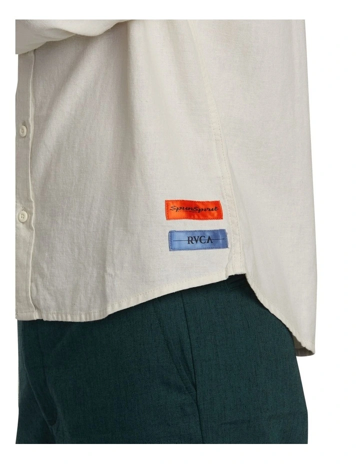 Spun Spirit Studio Long Sleeve Shirt in Natural image 4