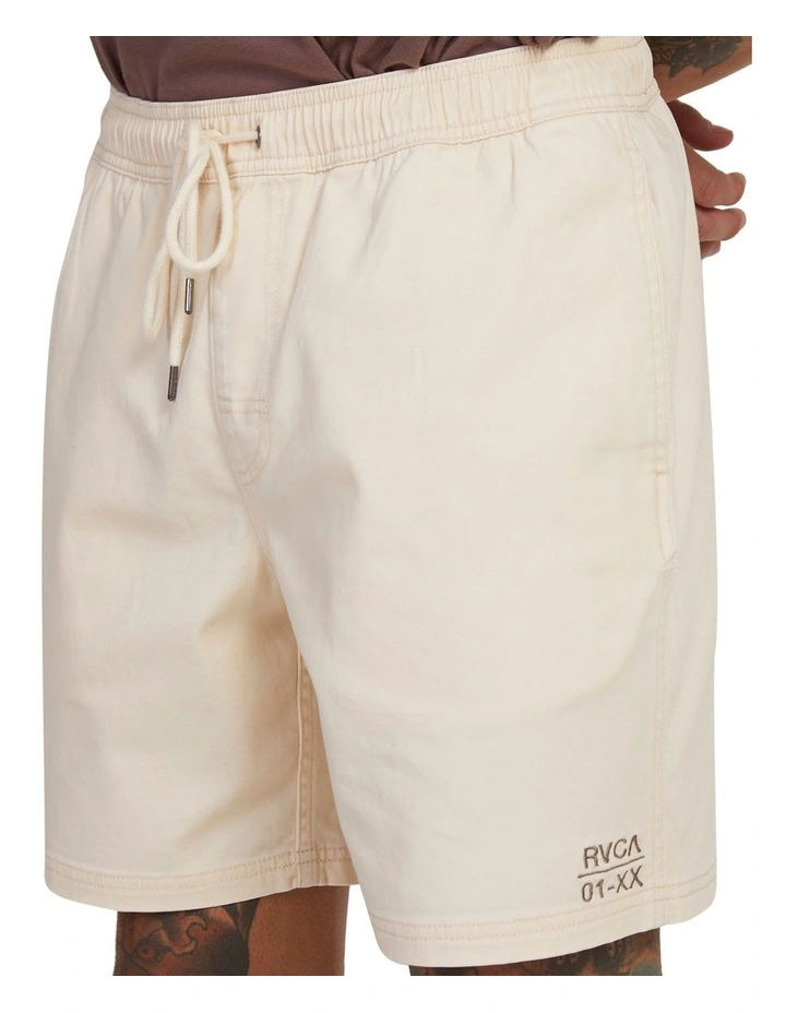 RVCA Escape Elastic Circa Shorts in Natural MYER