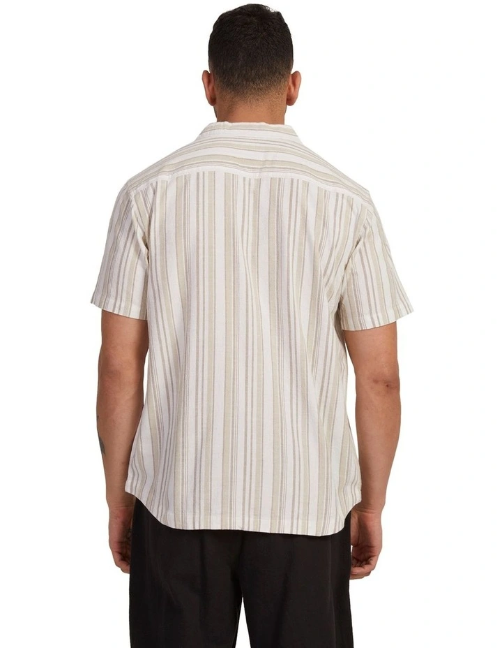 Beat Stripe Shirt in Natural image 2