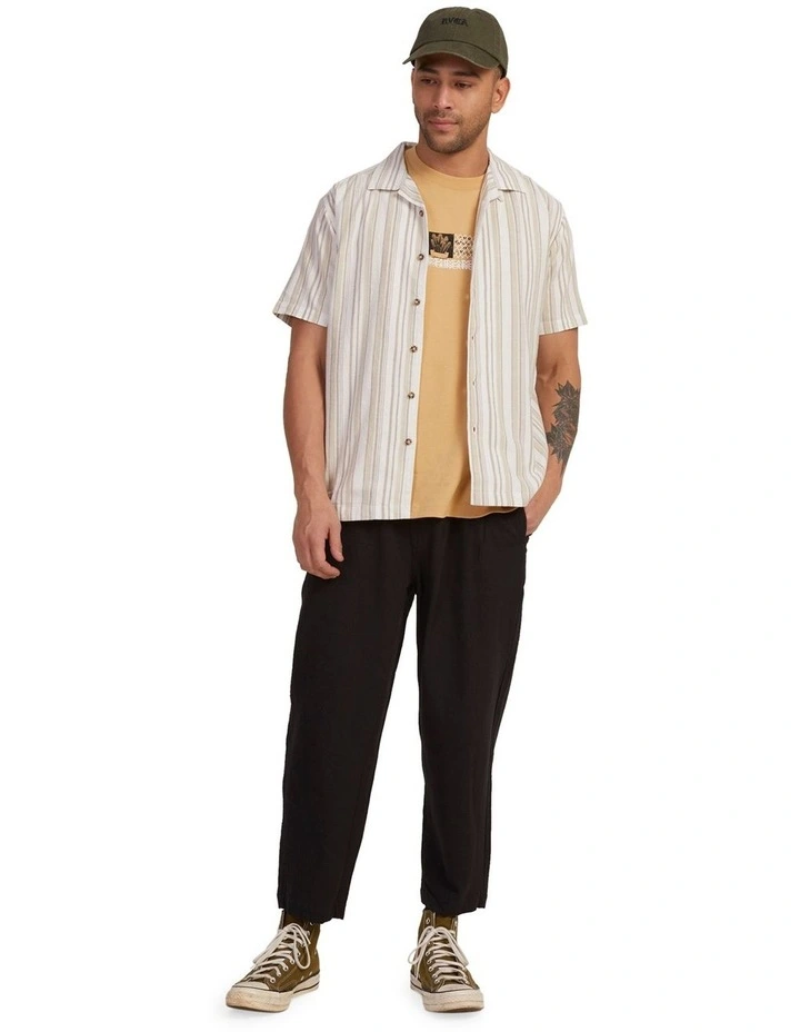 Beat Stripe Shirt in Natural image 5