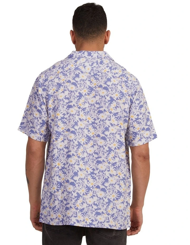 Dais Floral Short Sleeve Shirt in Purple image 2