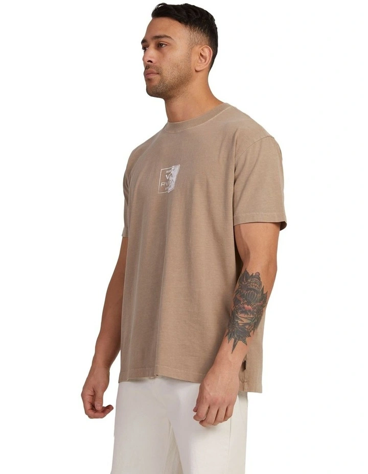 Torn T-shirt in Brown image 3
