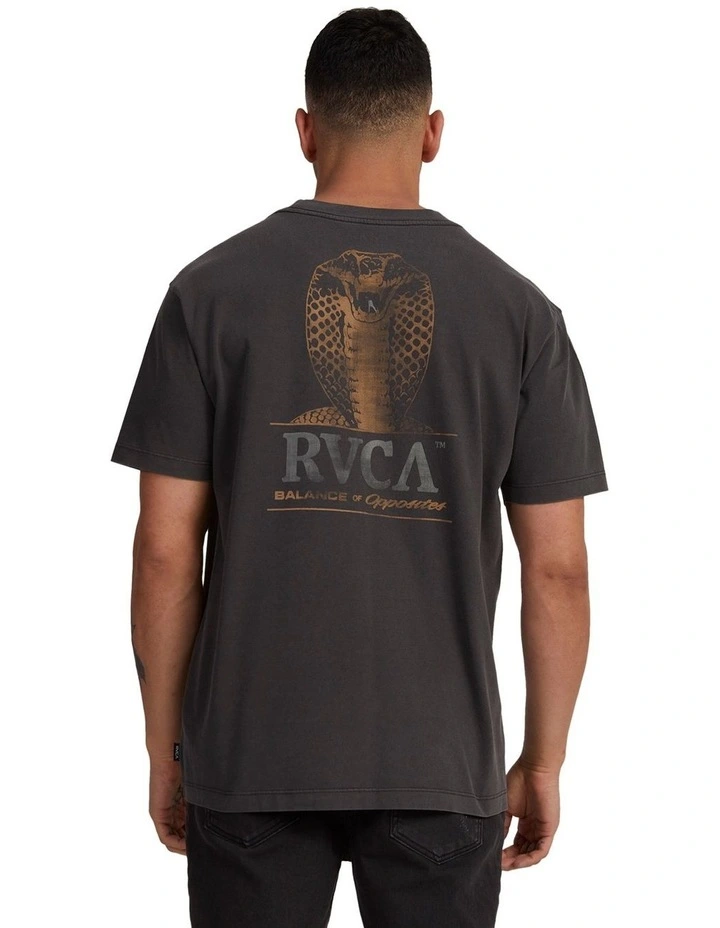 King Kobra T-shirt in Washed Black image 2